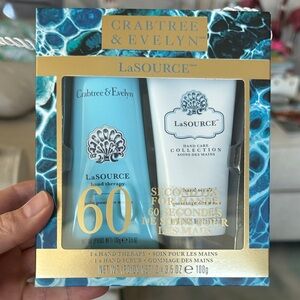 Crabtree & Evelyn La Source Hand Therapy Duo 60 Seconds For Hands NWT
